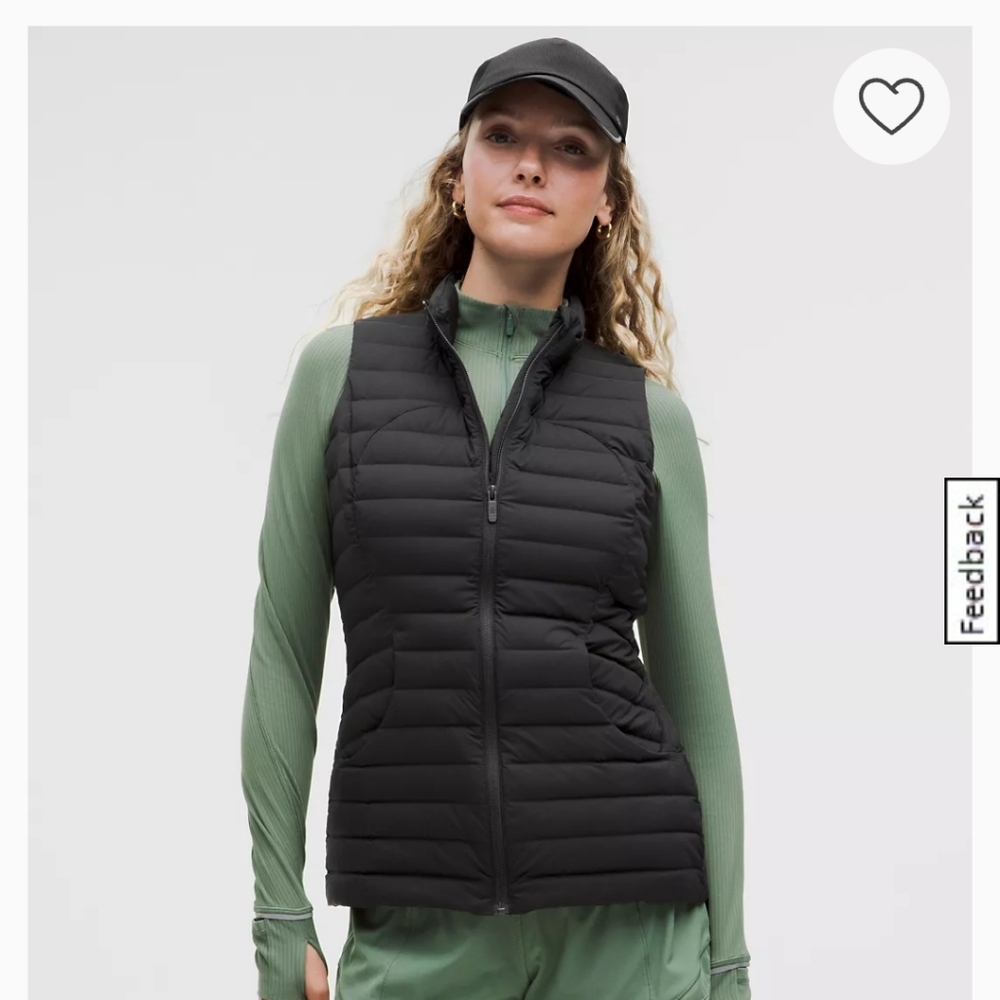 ‼️SOLD‼️ lululemon athletica Black Quilted Puffer Vest